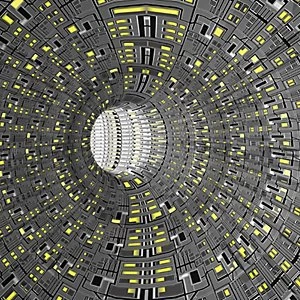 Image of ohpopsi Data Wall Mural Grey 14.4m L