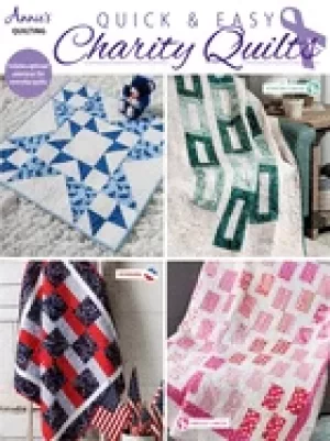 Image of quick and easy charity quilts bonus optional color ways for every day quilt