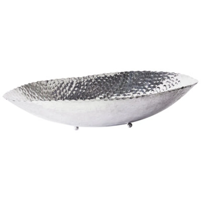 Image of Beliani Decorative Bowl Ibrash Metal Silver