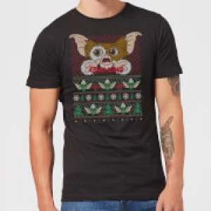 Image of Gremlins Ugly Knit Mens Christmas T-Shirt - Black - M