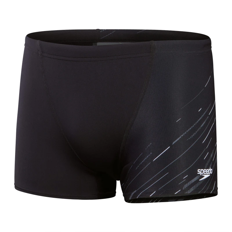Image of Speedo Hyper Boom V-Cut Aquashorts Black Grey male 30 inch