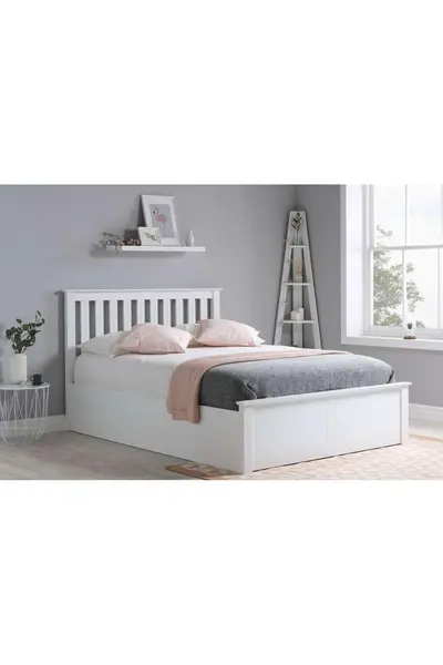 Image of Birlea Phoenix Ottoman Bed White