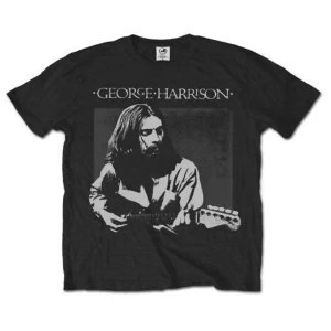 Image of George Harrison - Live Portrait Mens Medium T-Shirt - Black