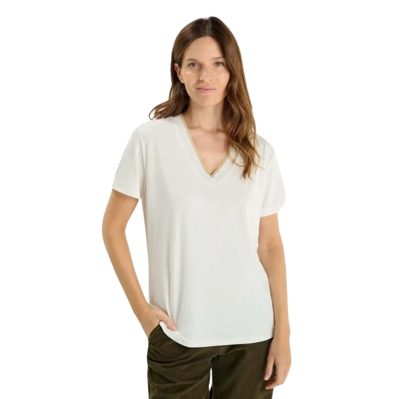 Image of Le Temps des cerises Womens T-Shirt Le Temps des cerises Fuka Blanc Female S