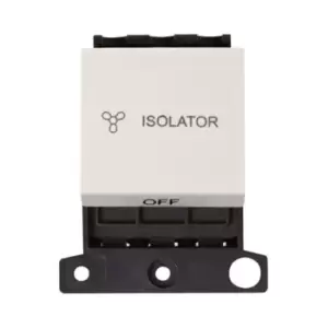 Image of Minigrid MD020PW 10A 3 Pole Fan Isolation Switch Module - Polar White - 217604