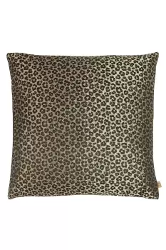 Image of Amur Leopard Printed Jacquard Cushion