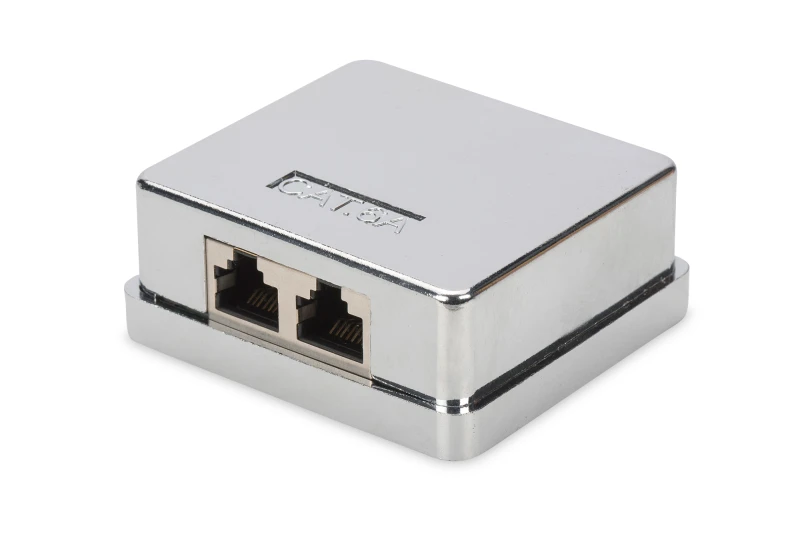 Image of Digitus CAT 6A Surface Mount Box. 2-port