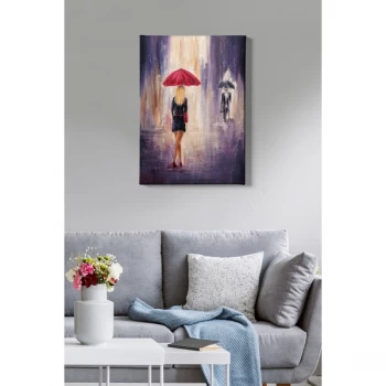 Image of Kanvas Tablo (50 x 70) - 16 Multicolor Decorative Canvas Painting