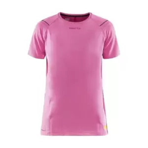 Image of Craft Womens/Ladies Pro Hypervent T-Shirt (S) (Gerbera Pink)