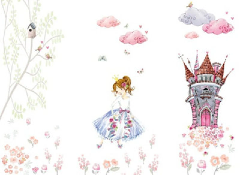 Image of As Creation Princess Castle Digital Mural 350Cm X 255Cm