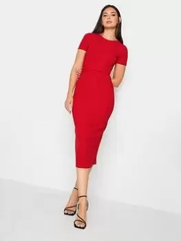 Image of Long Tall Sally Red Twist Front Dress, Red, Size 8, Women