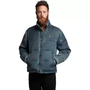 Image of Lyle & Scott Mens Funnelled Puffer Padded Warm Jacket M - Chest 38-40' (96-101cm)