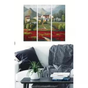 Image of MDFDSCF7599 Multicolor Decorative MDF Painting (3 Pieces)