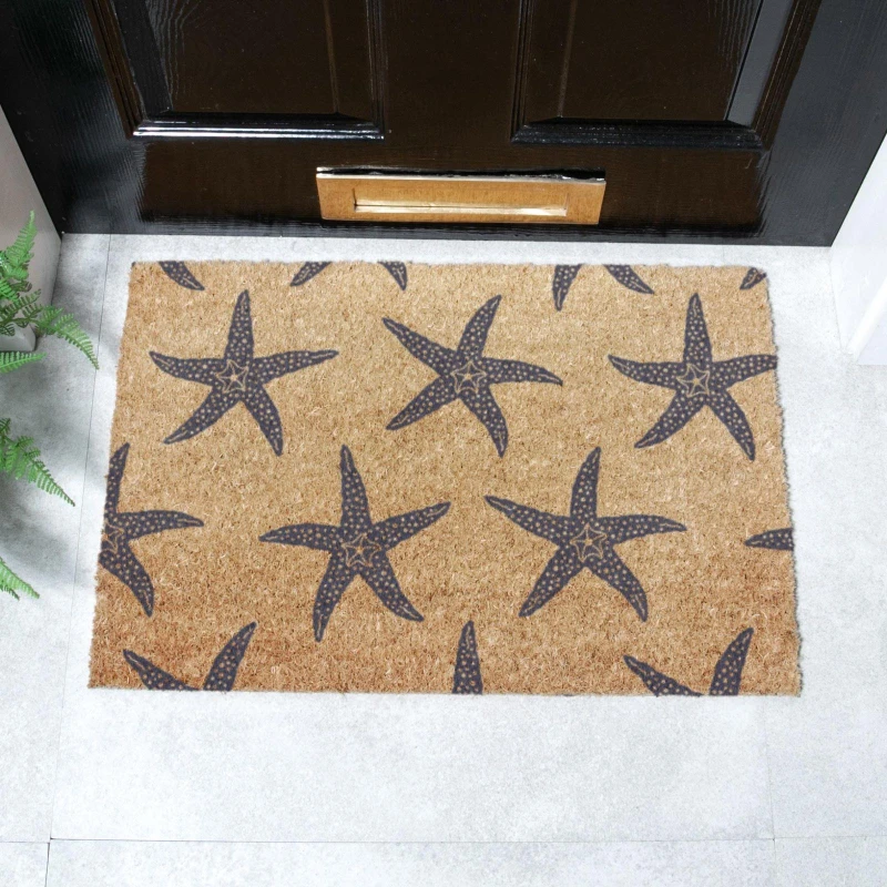 Image of Artsy Doormats Starfish Coir Doormat (60 X 40Cm)