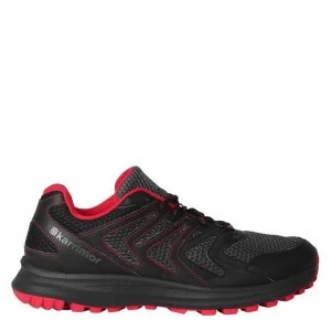 Image of Karrimor Caracal Mens Trail Running Shoes - Black/Grey/Red