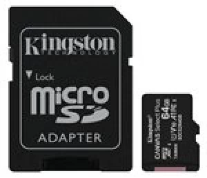Image of Kingston Canvas Select Plus 64GB MicroSDXC Memory Card