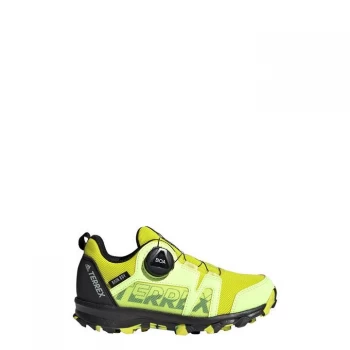 Image of adidas Terrex Agravic Boa RAIN. RDY Hiking Shoes Kids - Acid Yellow / Core Black / Hi