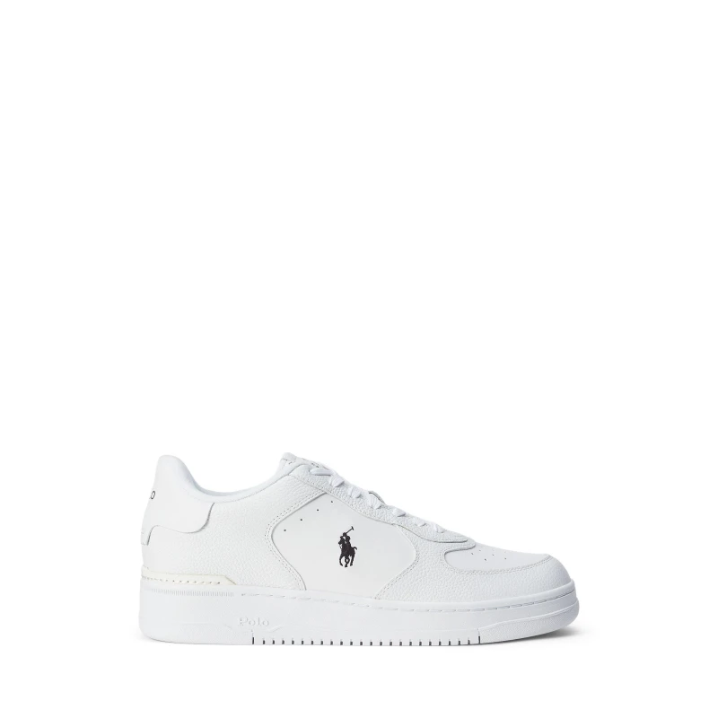 Image of Polo Ralph Lauren Mens Master Court Trainers White/White/Blk male 7 (41)