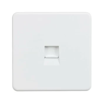 Image of Screwless Telephone Extension Socket - Matt White - Knightsbridge
