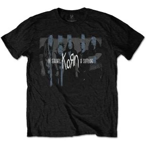 Image of Korn - Block Photo Unisex Medium T-Shirt - Black