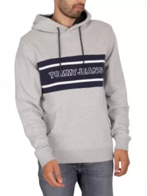 Image of Pieced Band Logo Pullover Hoodie