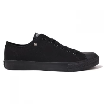 Image of Dunlop Canvas Low Top Trainers - Black