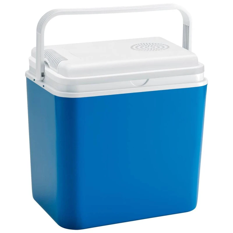 Image of Harbour Housewares Electric Insulated Cool Box - 30L 12V - Outdoor Cool Food Drinks Fridge Freezer in Blue Blue Unisex