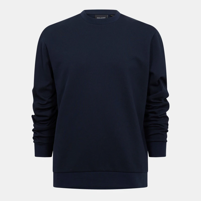 Image of Lyle and Scott Mens Crew Sweatshirt Navy male 2XL