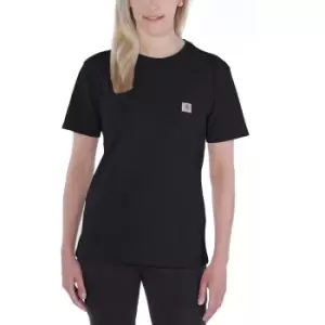 Image of Carhartt Womens Pocket Workwear Ribknit Short Sleeve T-Shirt M - Bust 36-37' (91-94cm)