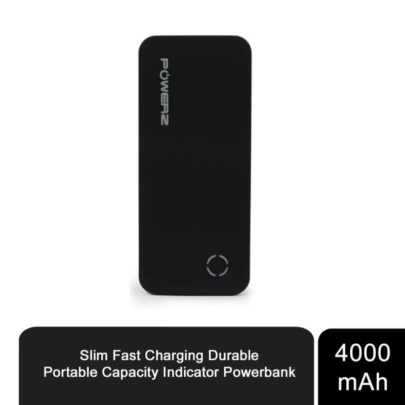 Image of Aquarius Slim Fast Charging Durable Portable Powerbank 4000mAh - Capacity Indicator, High Quality