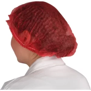 Image of Red 21" Double Elastic Mob Cap (Pk-100)