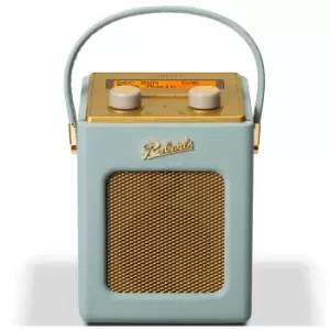 Image of Roberts REV MINIDE Revival Mini DAB DAB FM Portable Radio in Duck Egg