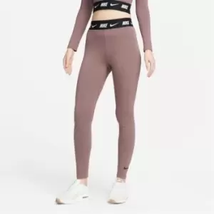 Image of Nike Sportswear Club Womens High-Waisted Leggings - Purple