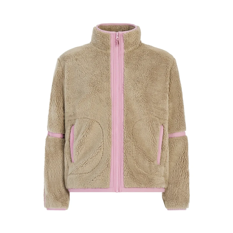 Image of Protest Womens zipped fleece Protest Red Rose Female 2XL