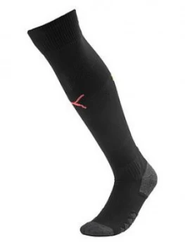 Image of Puma Puma Mens Manchester City 19/20 Away Sock, Black, Size 12-14, Men