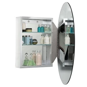 Image of Robert Dyas Croydex Orwell Single Door Oval Cabinet