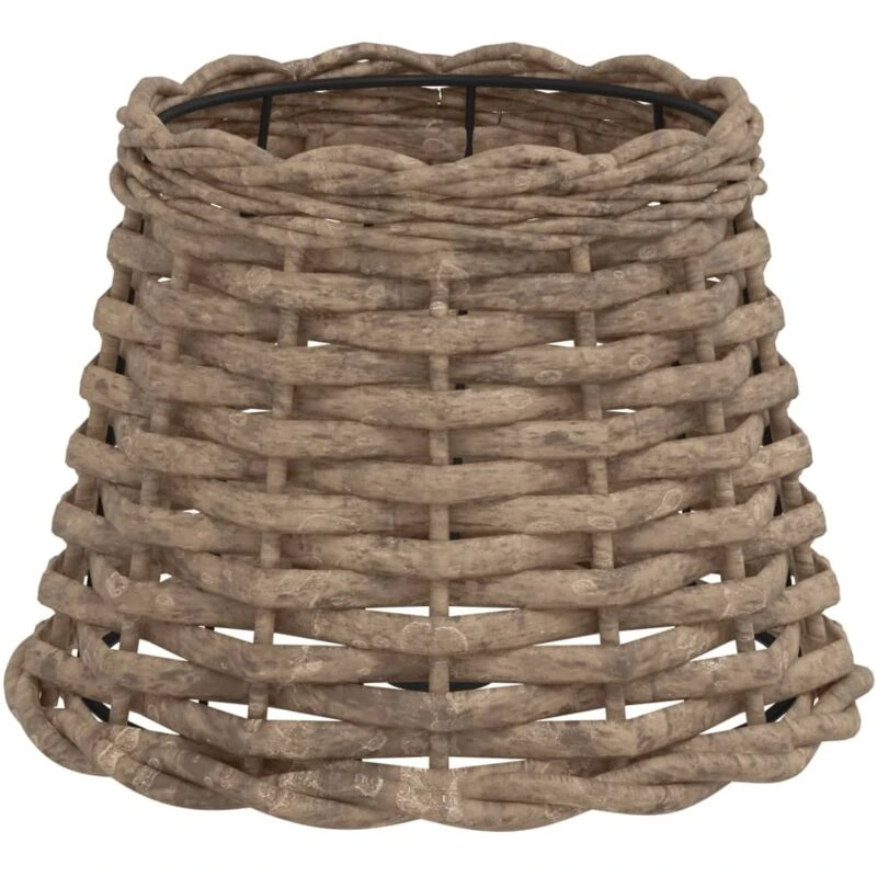 Image of VIDAXL Lamp Shade Brown Ø20x15cm Wicker Vidaxl 8720845803629
