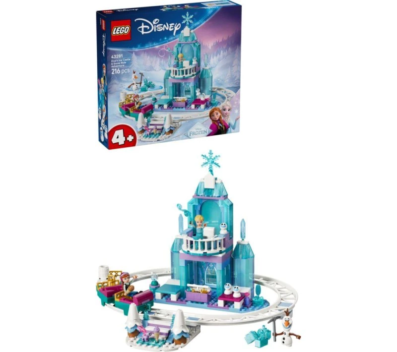 Image of LEGO Disney Frozen 43281 Elsa's Ice Castle & Snow Ride Adventure Set 5702018066720