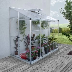 Image of Palram Lean To Grow House 8 x 4 - Silver Hybrid