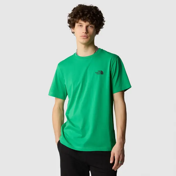 Image of Simple Dome T-Shirt in Cotton Mix with Small Logo Print