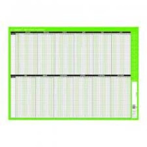 Image of Q-Connect Staff Planner Unmounted 855 x 610mm 2021 KFSPU21