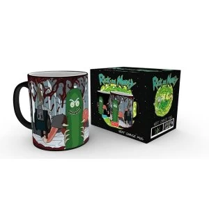 Image of Rick and Morty Pickle Rick Heat Change Mug
