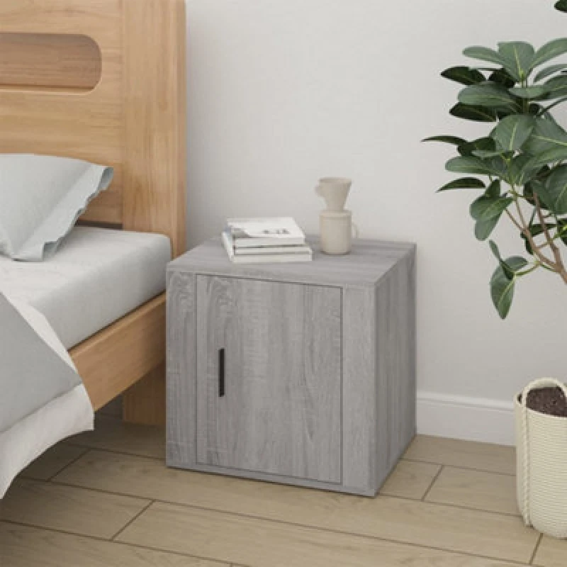 Image of vidaXL Bedside Cabinet Grey Sonoma 50x39x47 cm, Grey 816700