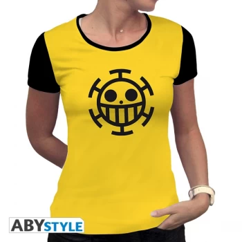 Image of One Piece - Trafalgar Law Womens Medium T-Shirt - Yellow
