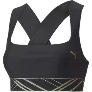 Image of Puma Impact Deco Glam Bra - Black