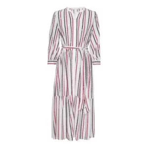 Image of Tommy Hilfiger Viscose Midi Shirt Dress three quarterSLV - Multi