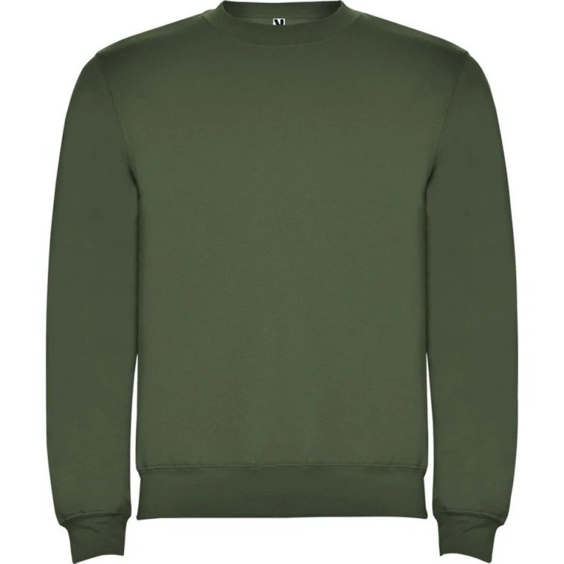Image of ROLY ROLY Men Clasica Crew Neck Sweatshirt in Dark Green Size: X-Small Dark Green XS Male 5063574400312