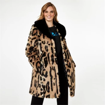 Image of Biba BIBA x Tess Daly Leopard Print Coat - Leopard