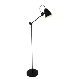 Image of Dolphin Task Floor Lamp Black Matt