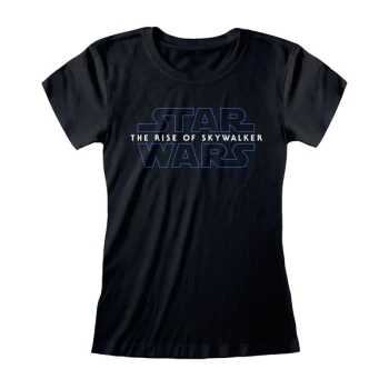 Image of Star Wars IX - Logo Womens Small T-Shirt - Black